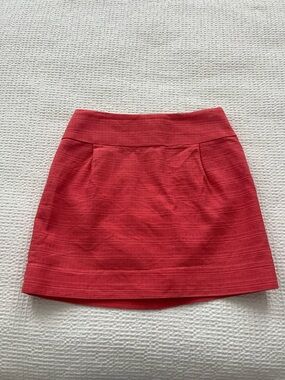 J. Crew Coral Textured Mini Skirt